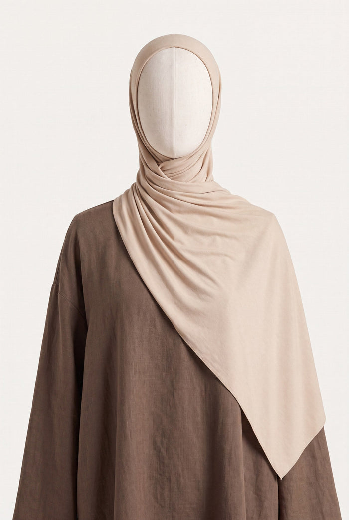 Mandelcreme Hijab – Liquid Jersey