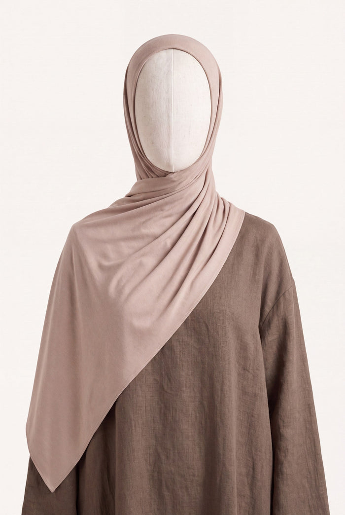 Zuckerrosa Hijab – Liquid Jersey