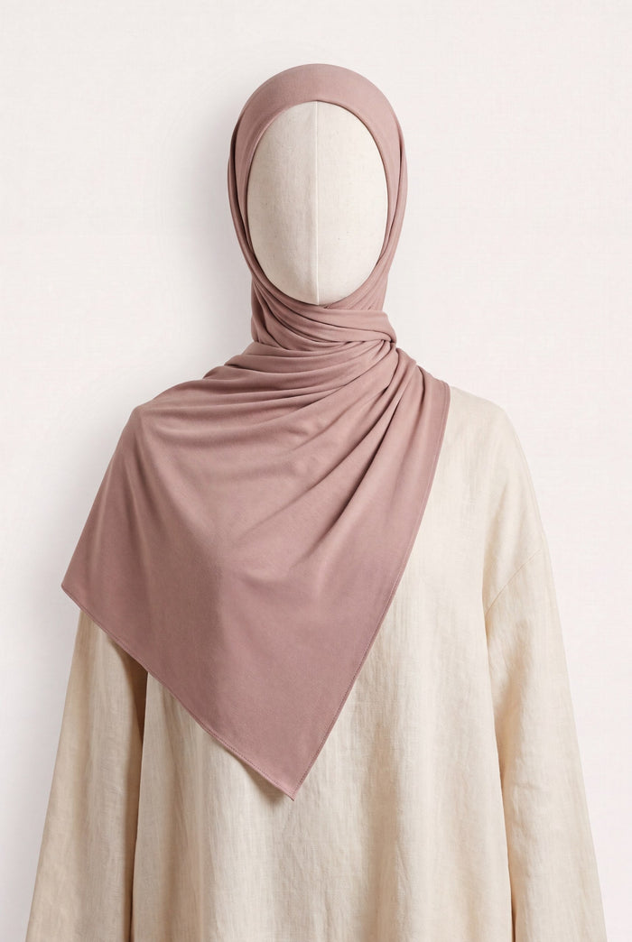 Rosenblüte Hijab – Liquid Jersey
