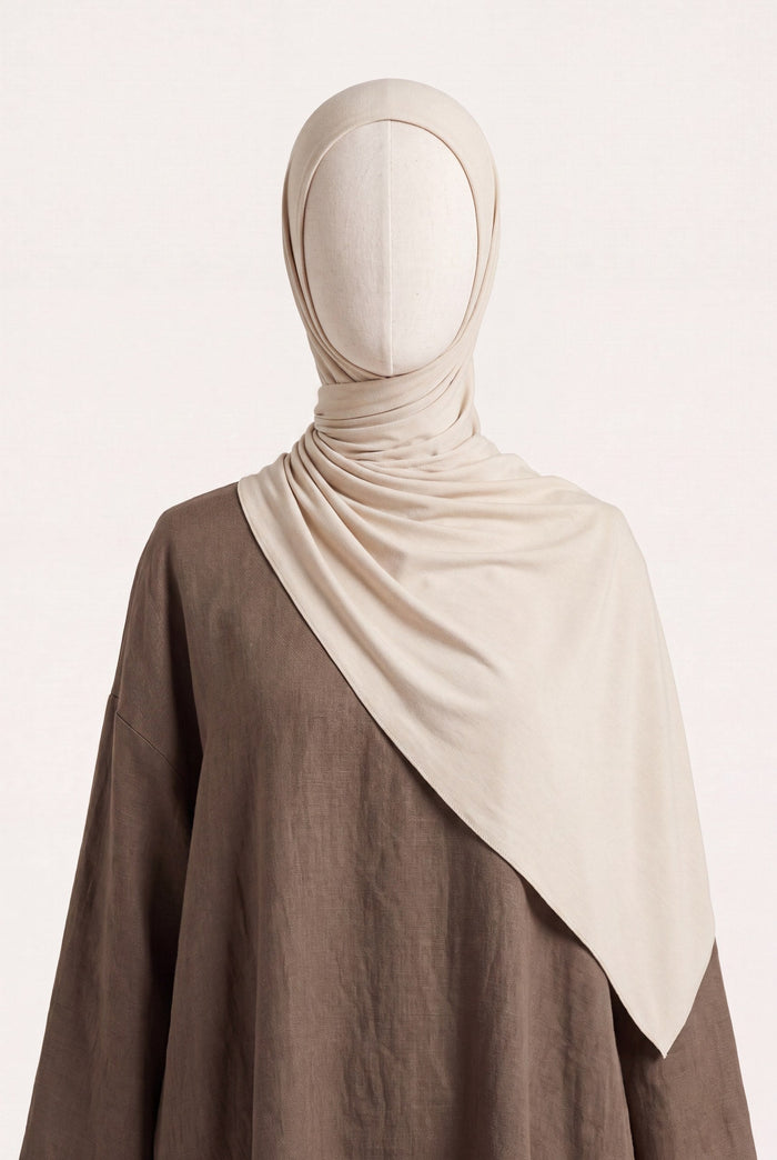 Vanillemilch Hijab – Liquid Jersey