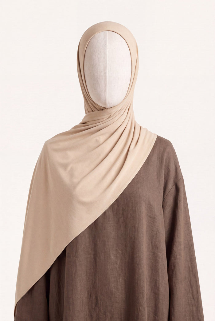Honigmilch Hijab – Liquid Jersey