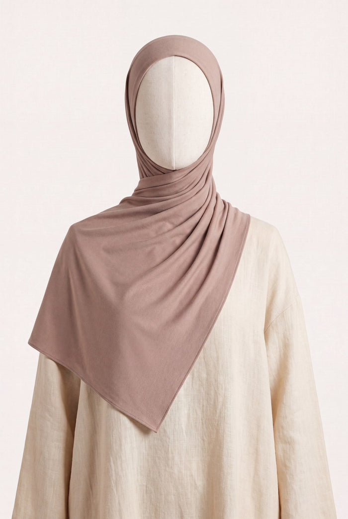 Kakaorosé Hijab – Premium Jersey